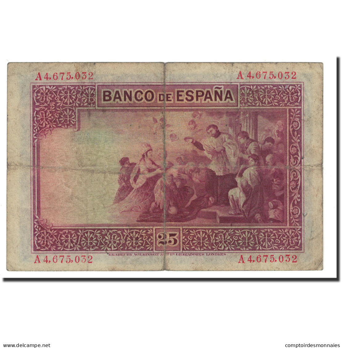 Billet, Espagne, 25 Pesetas, 1926, 1926-10-12, KM:71a, TB+ - 1-2-5-25 Pesetas