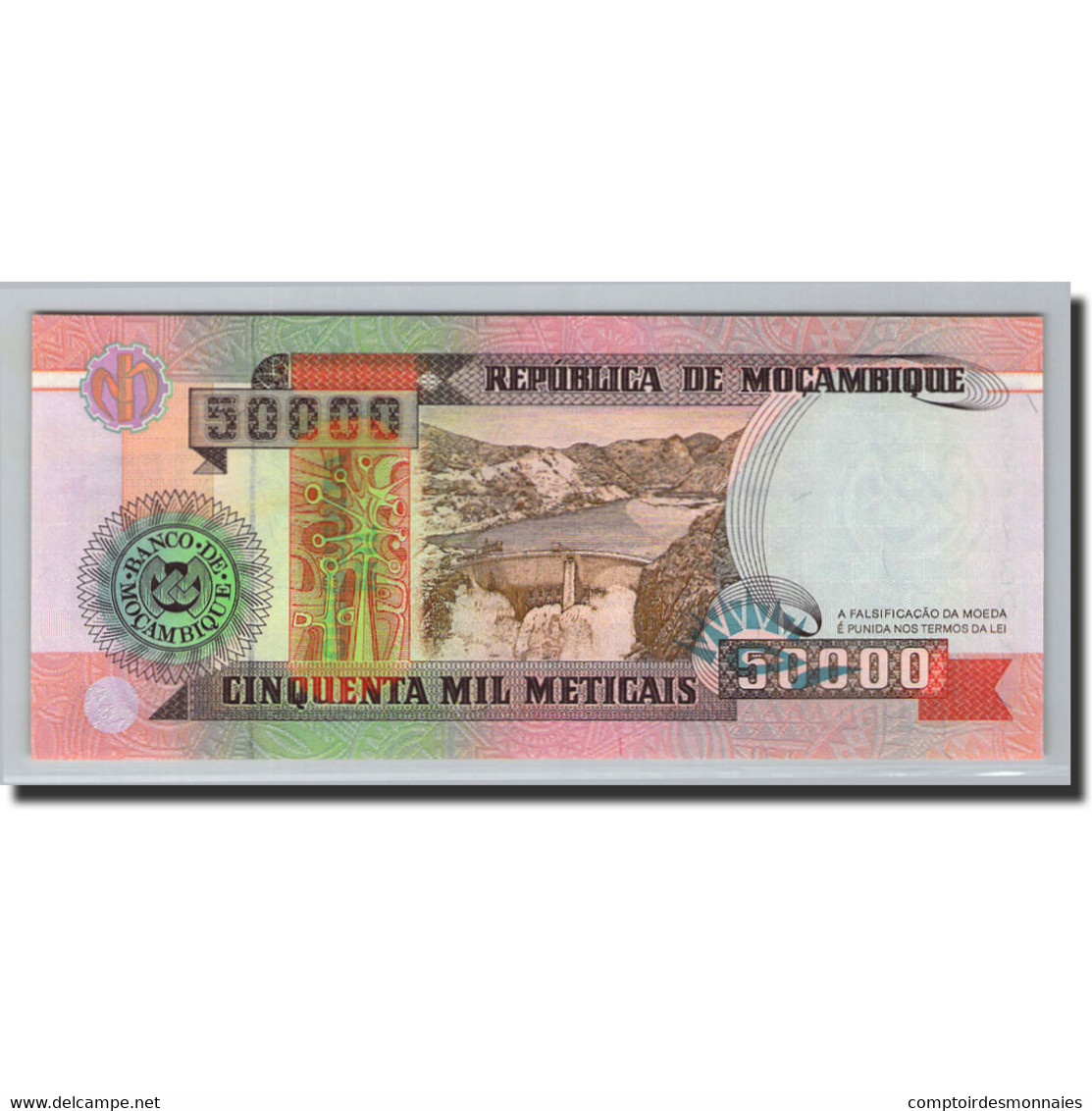 Billet, Mozambique, 50,000 Meticais, 1993, 1993-06-16, KM:138, NEUF - Mozambique