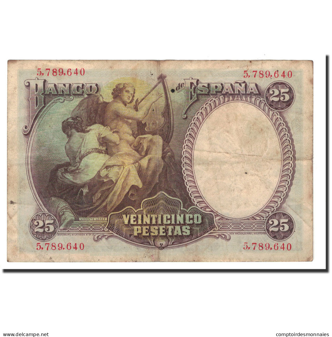 Billet, Espagne, 25 Pesetas, 1931, 1931-04-25, KM:81, TB+ - 1-2-5-25 Pesetas