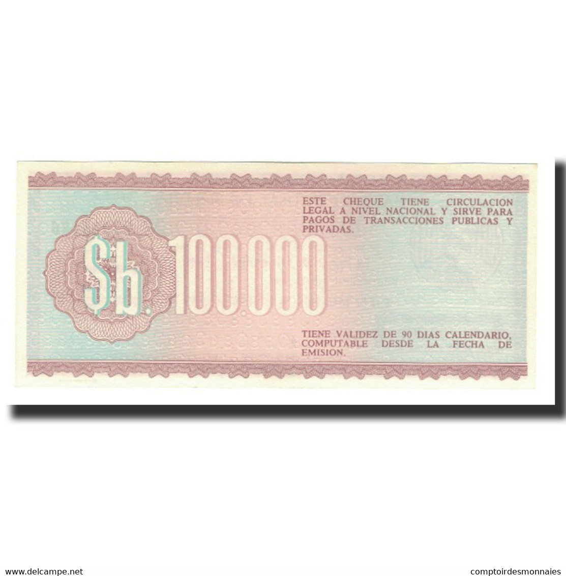 Billet, Bolivie, 100,000 Pesos Bolivianos, 1984-12-21, KM:188, NEUF - Bolivia