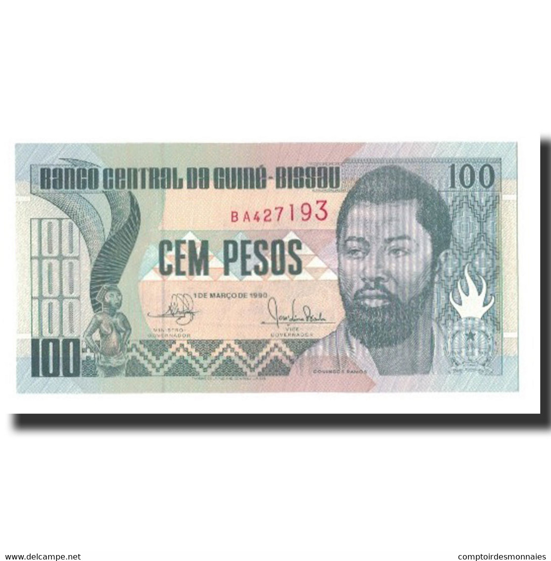 Billet, Guinea-Bissau, 100 Pesos, 1990-03-01, KM:11, NEUF - Guinea–Bissau