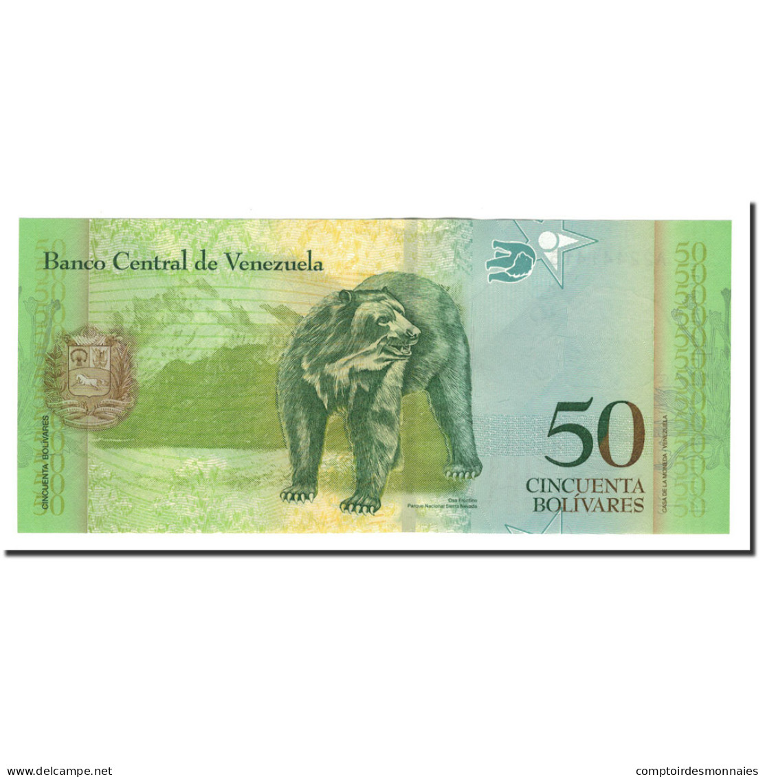 Billet, Venezuela, 50 Bolivares, 2007, 2007-03-20, KM:92a, NEUF - Venezuela