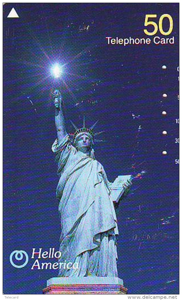 Telecarte JAPON (896) Statue De La Liberte * New York USA * PHONECARD JAPAN * STATUE OF LIBERTY * - Landscapes