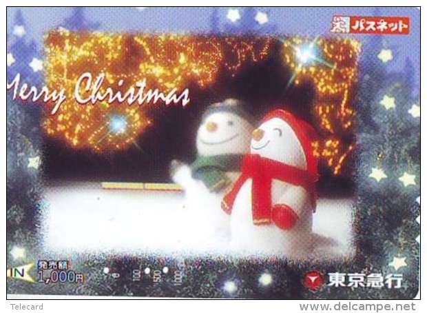 Carte Prépayée Japon * NOËL (2046) MERRY CHRISTMAS  Prepaid Card Japan Karte WEIHNACHTEN JAPAN * KERST NAVIDAD - Noel