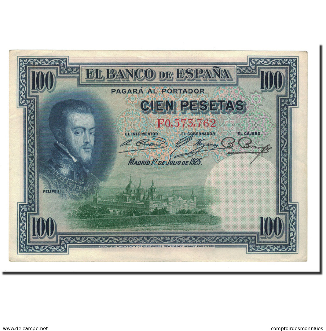 Billet, Espagne, 100 Pesetas, 1925, 1925-07-01, KM:69c, SPL - 100 Pesetas