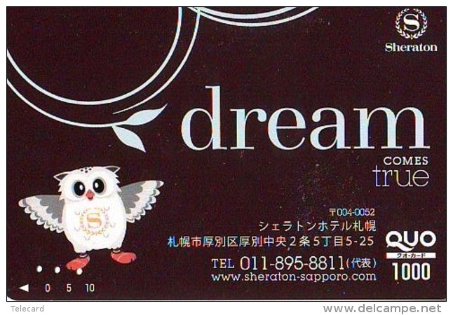 Carte Prépayée Japon * Oiseau * HIBOU (2026) OWL * BIRD Japan Prepaidcard * KARTE * EULE * UIL * VOGEL * - Gufi E Civette