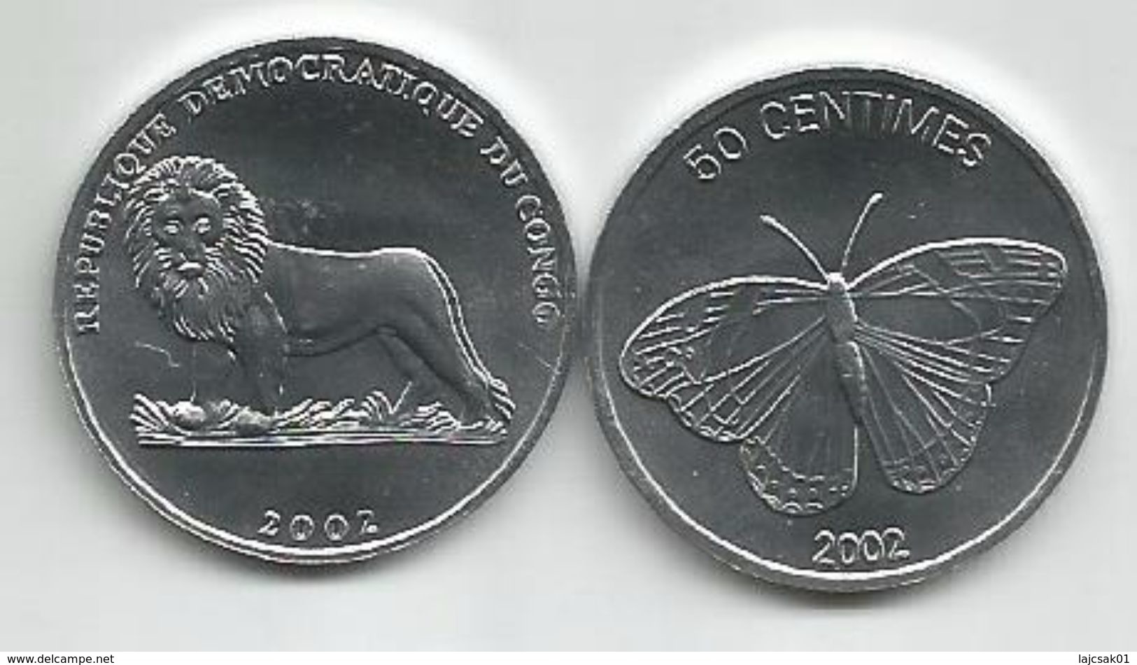 Congo 50 Centimes 2002. UNC FAO KM#80 - Congo (République Démocratique 1998)