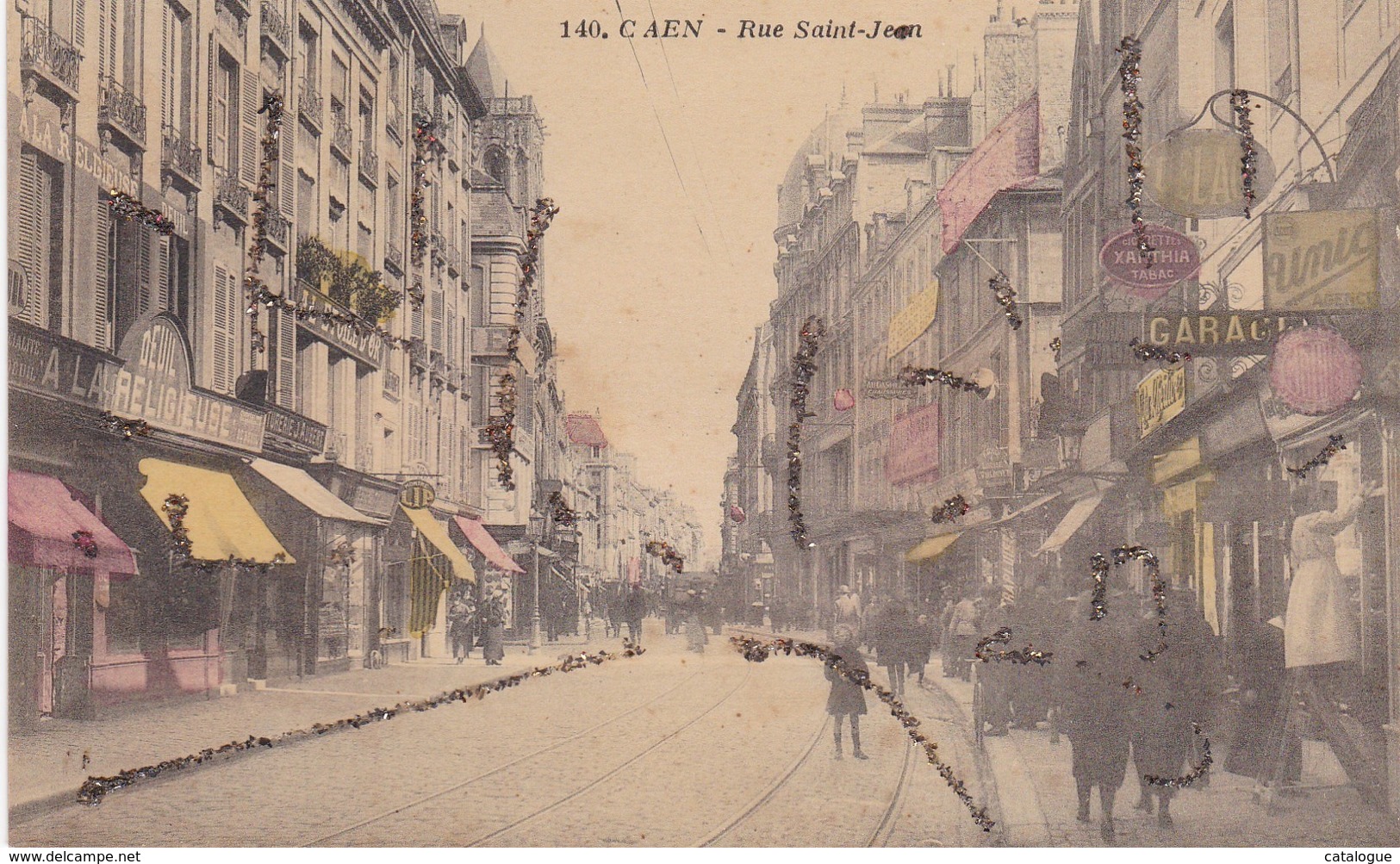 CPA 14 - CAEN - Rue Saint-Jean ( Dorures) - Caen