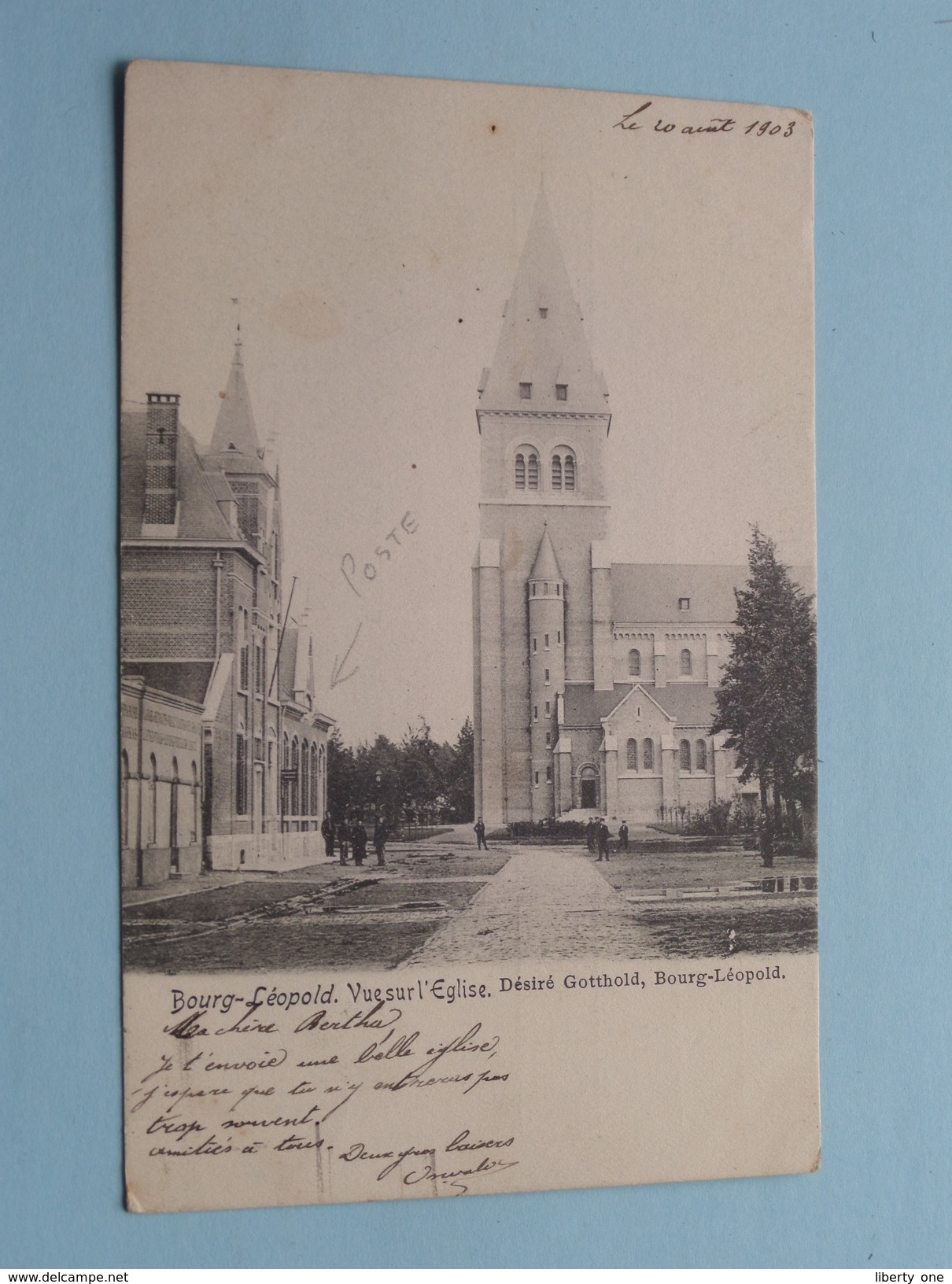 Vue Sur L'EGLISE ( Désiré Gotthold ) Anno 19O? ( Zie/voir Foto Voor Details POTLOOD ) !! - Leopoldsburg