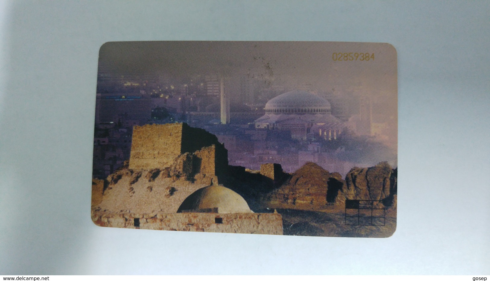 Jordan-(jor-j-35)-card 1-amman-(puzzle 1/9)-(88)(2jd)-used+1card Prepiad Free-(lokking Out Side) - Jordan