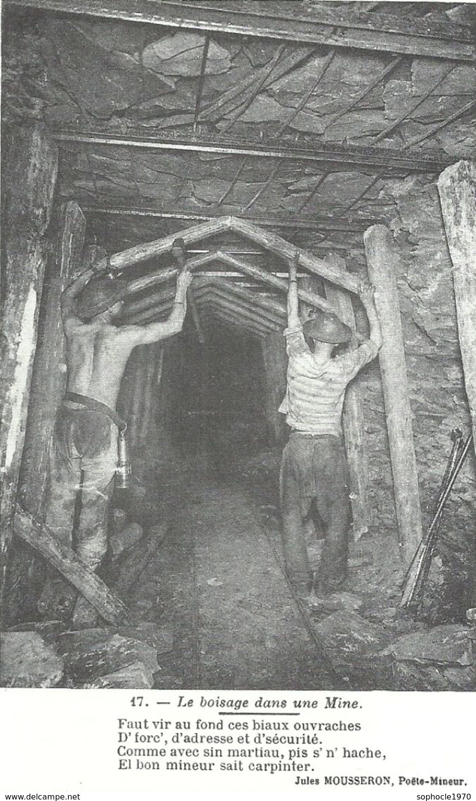 PAS DE CALAIS - 62 - LENS - REPRO - Nouvelle Série Des Mineurs - Bourse De Dainville - Le Boisage Dans La Mine - Lens