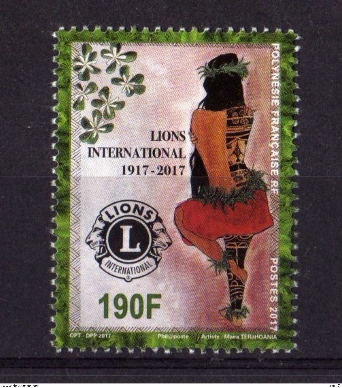 Polynésie Française 2017 - Lions Club International - 1 Val Neufs // Mnh - Ungebraucht