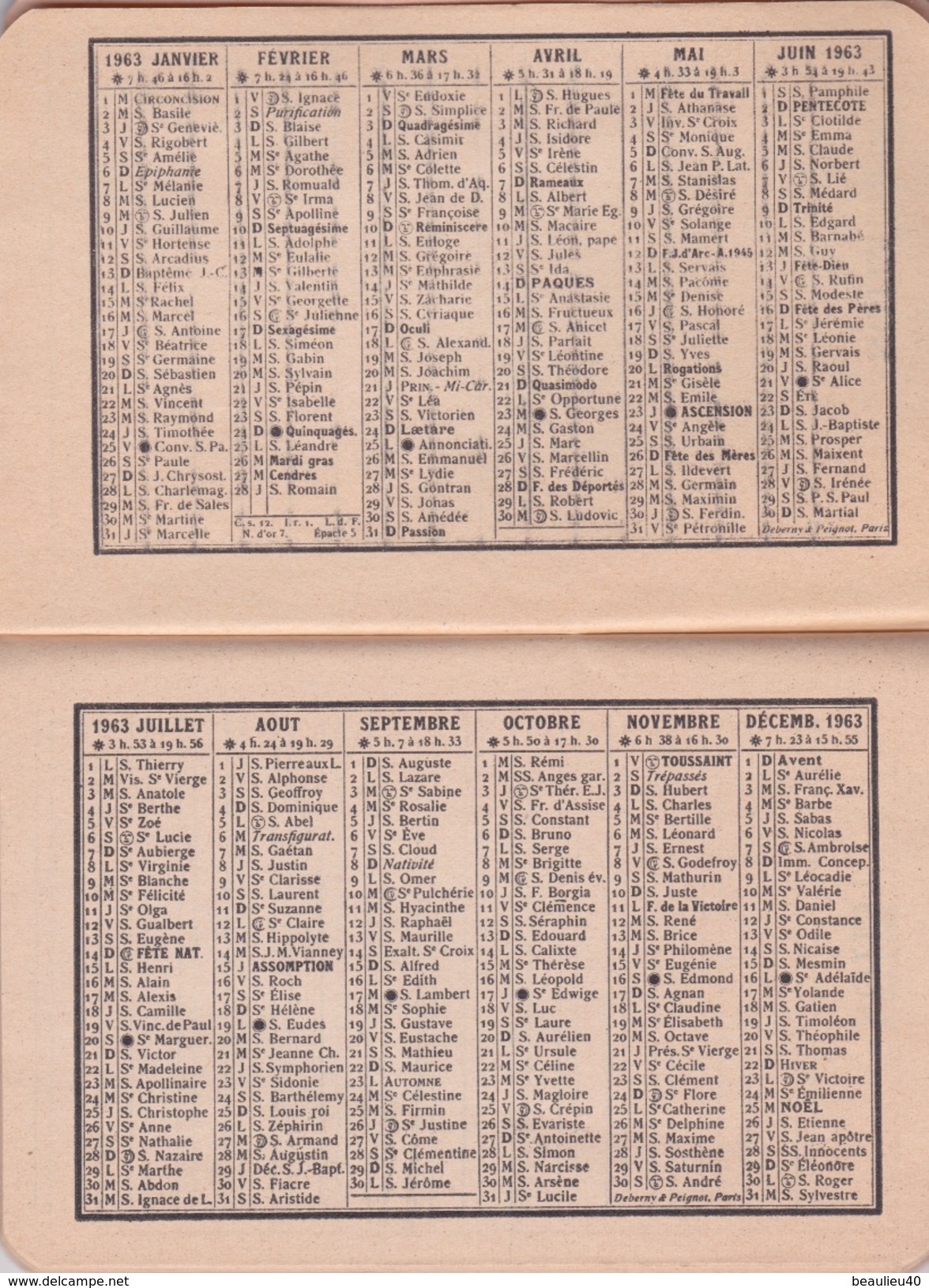 ORPHELINAT DES CHEMINS DE FER FRANÇAIS ET TERRITOIRES D'OUTRE-MER  E. FLAMAND FONDATEUR - Petit Format : 1961-70