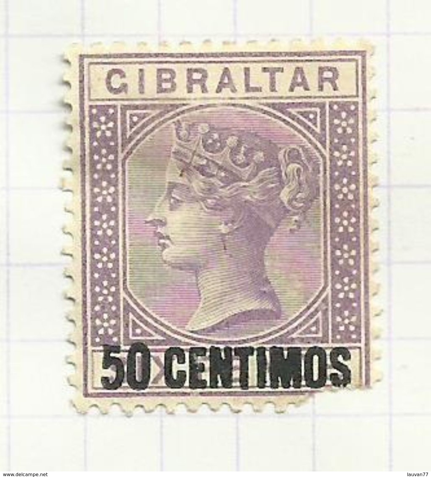 Gibraltar N°20 Cote 90 Euros Timbre Abîmé - Gibilterra