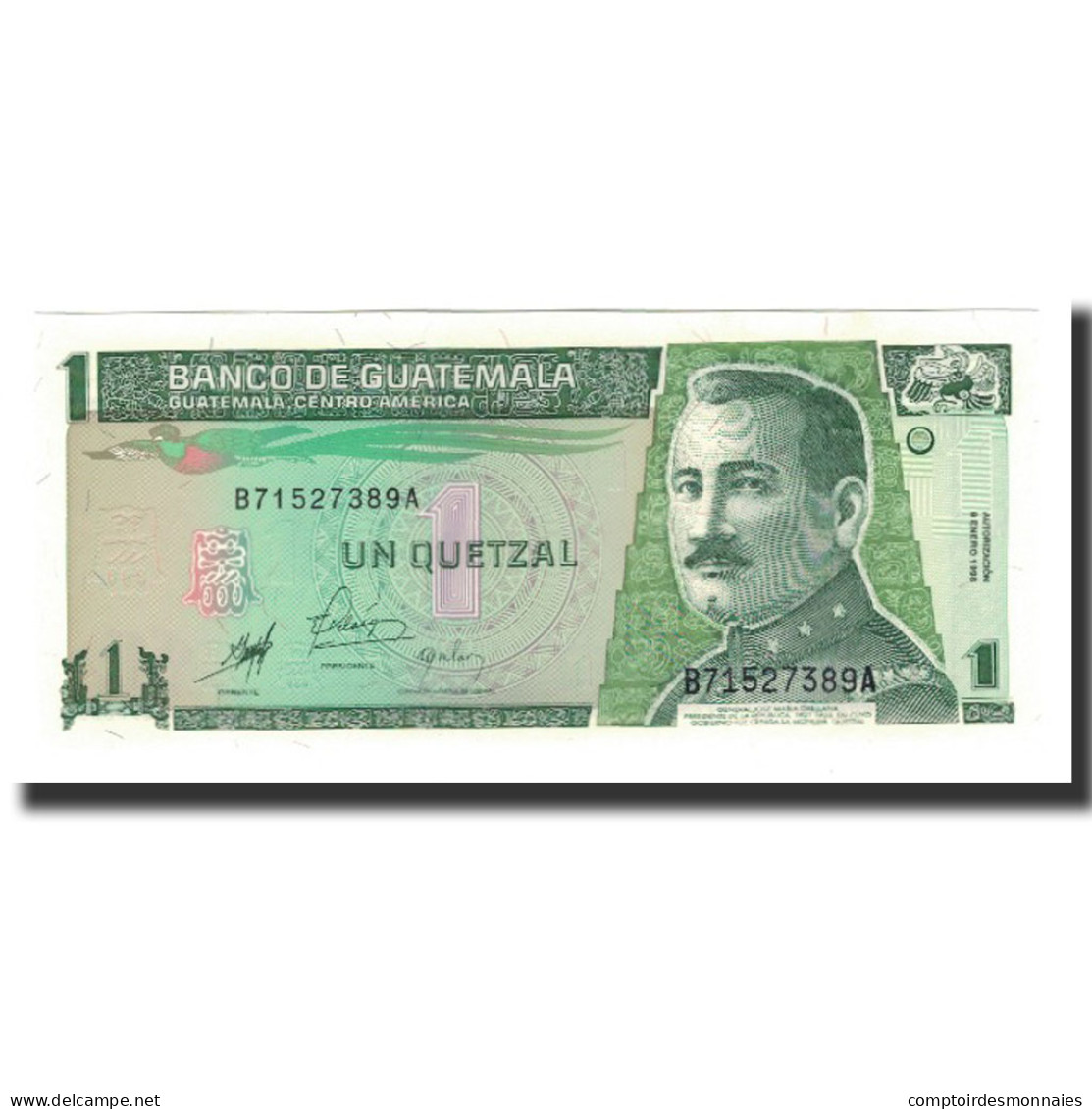 Billet, Guatemala, 1 Quetzal, 1998-01-09, KM:99, NEUF - Guatemala