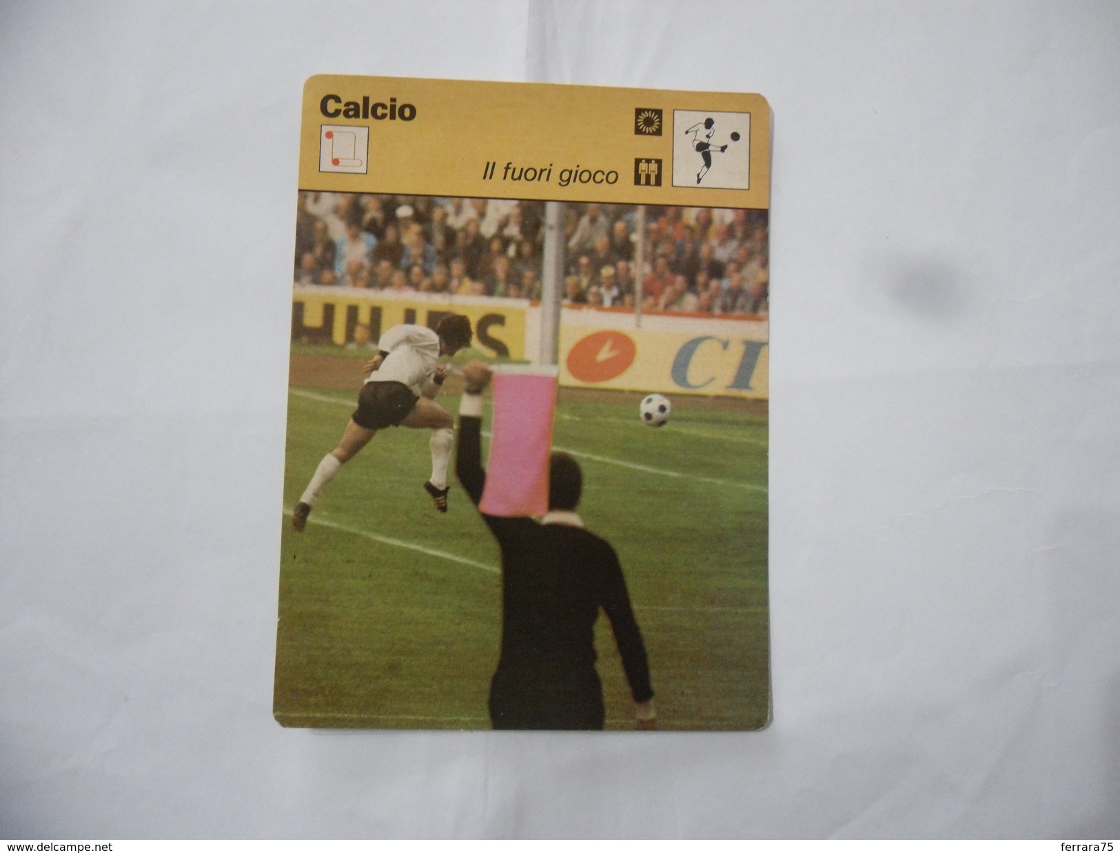 CALCIO IL FUORI GIOCO SCHEDA TECNICA  EDIZIONE RIZZOLI 1977. - Altri & Non Classificati