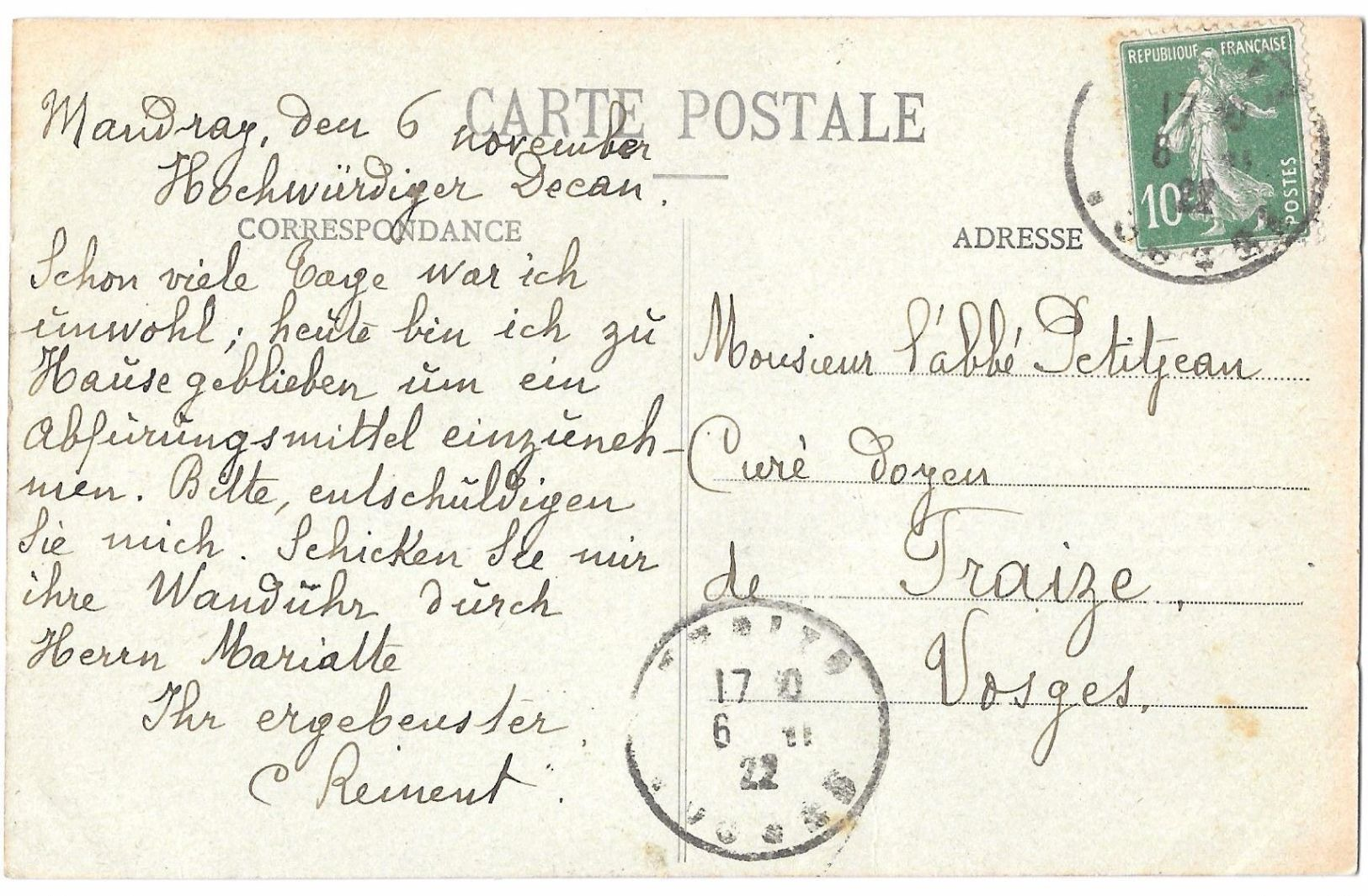 CPA MANDRAY CLAIRONS SENEGALAIS ( CORRESPONDANCE  MANDRAY) - Autres & Non Classés