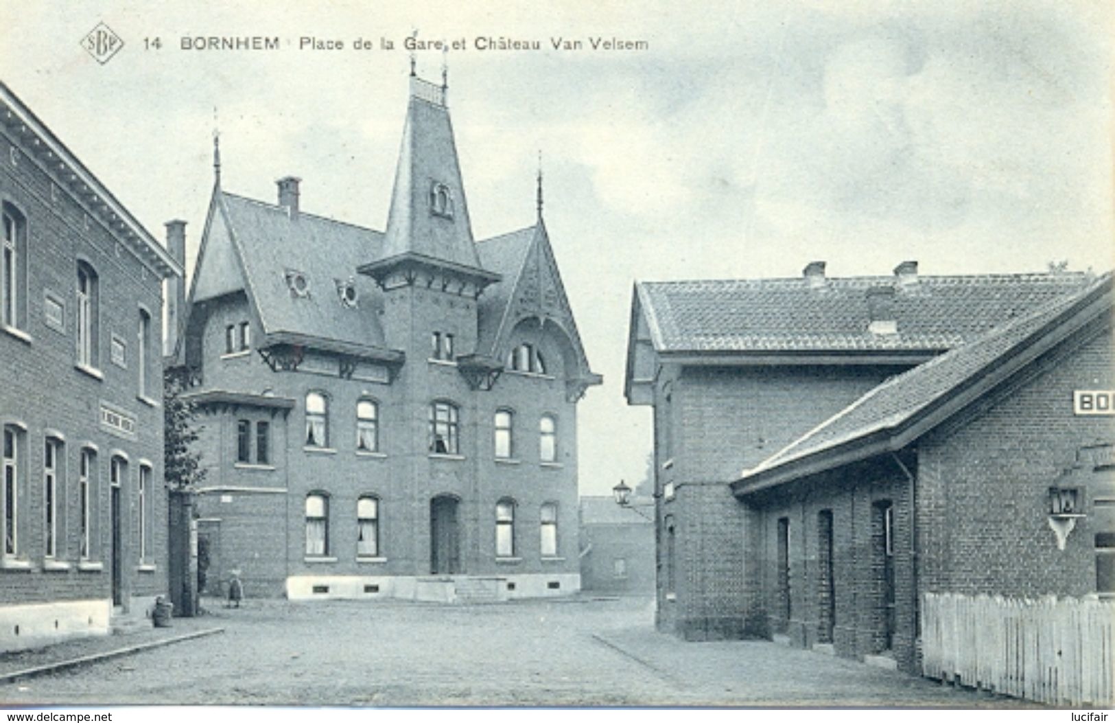 Bornem Place De La Gare Et Chateau Van Velsem (6) - Bornem