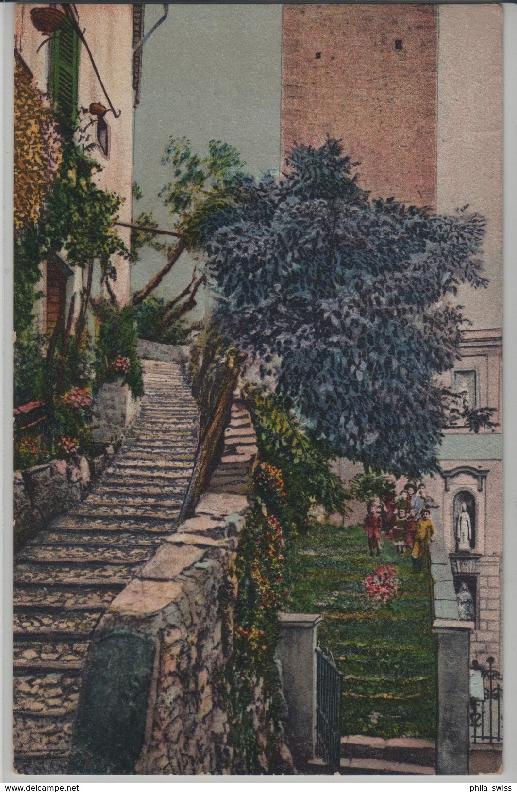 Lago Di Lugano - Gandria - Animee - Litho - Gandria 