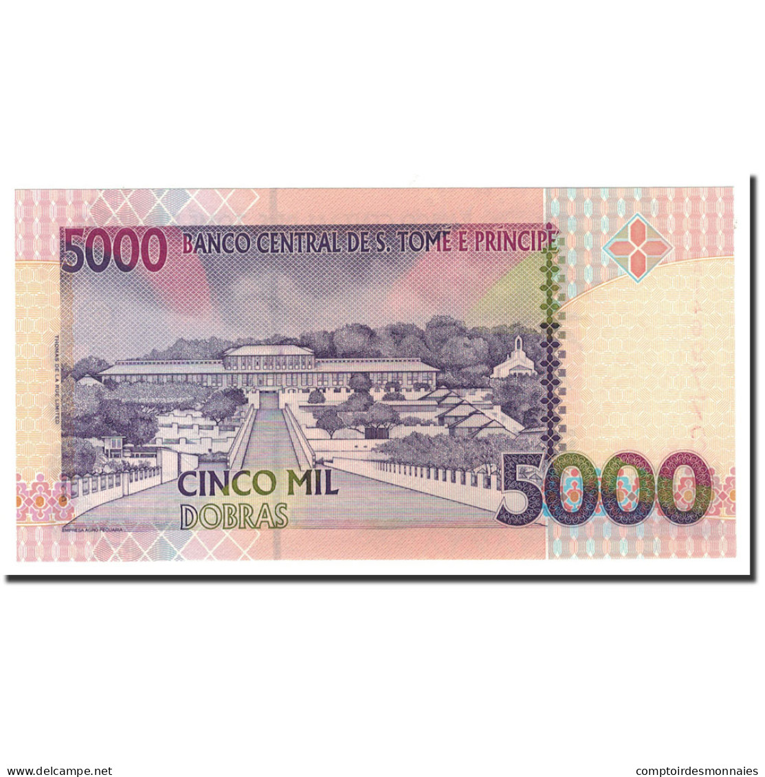 Billet, Saint Thomas And Prince, 5000 Dobras, 1996, 1996-10-22, KM:65a, NEUF - Sao Tome And Principe