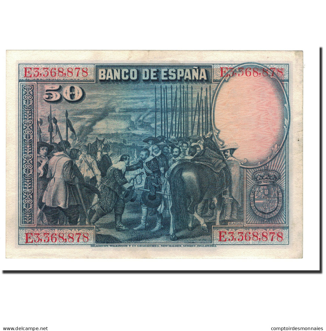 Billet, Espagne, 50 Pesetas, 1928, 1928-08-15, KM:75b, SPL - 50 Pesetas