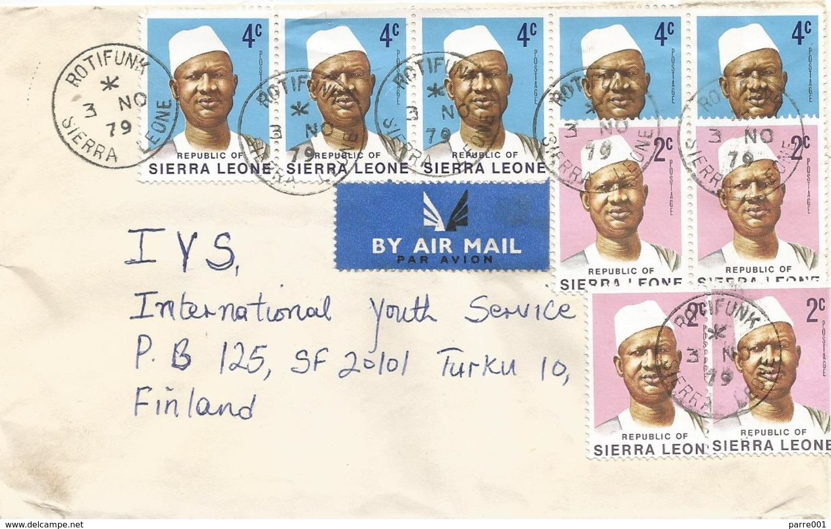 Sierra Leone 1979 Rotifunk President Stevens 2c 4c Cover - Sierra Leone (1961-...)