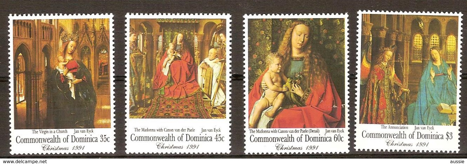 Dominica 1991 Yvertn° 1333-36 *** MNH Cote 35 FF Noel Christmas Kerstmis - Dominique (1978-...)