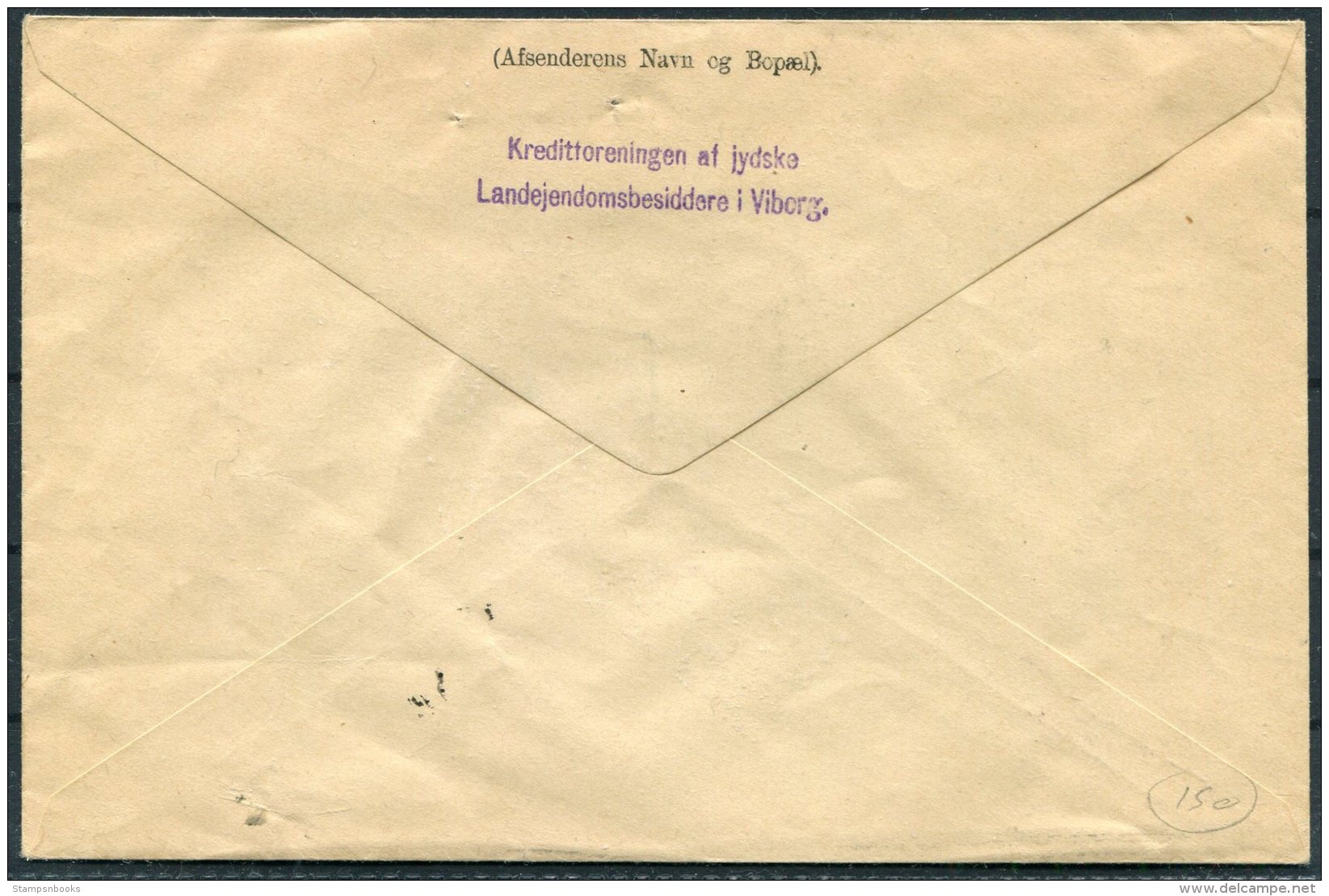 1911 Denmark Viborg Adressebrev - Aalborg. 2kr 85ore Frederik 8th Remboursement - Briefe U. Dokumente