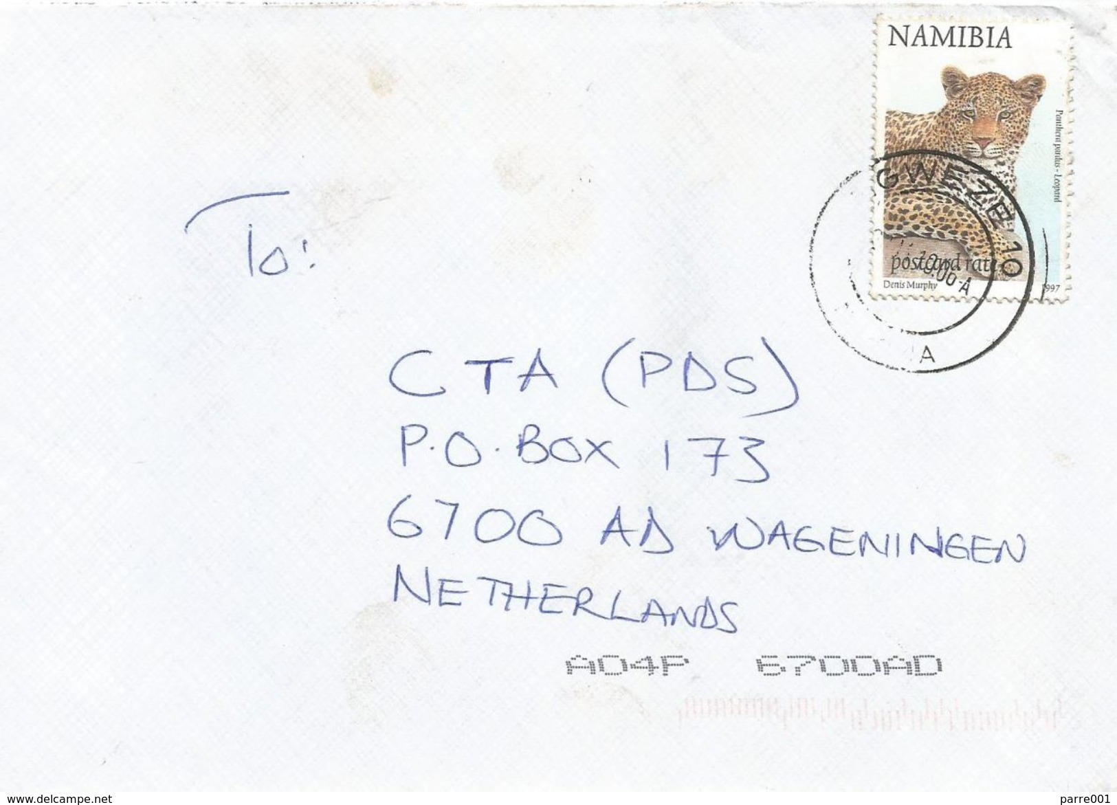 Namibia 2001 Ngweze 10 Leopard Cover - Namibia (1990- ...)