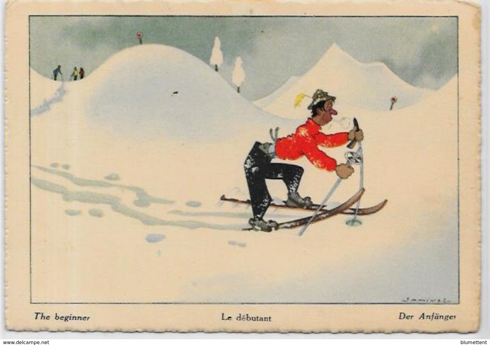 CPSM Sports D'hiver Illustrateur SAMIVEL Non Circulé EFPE Chambéry 1 - Samivel
