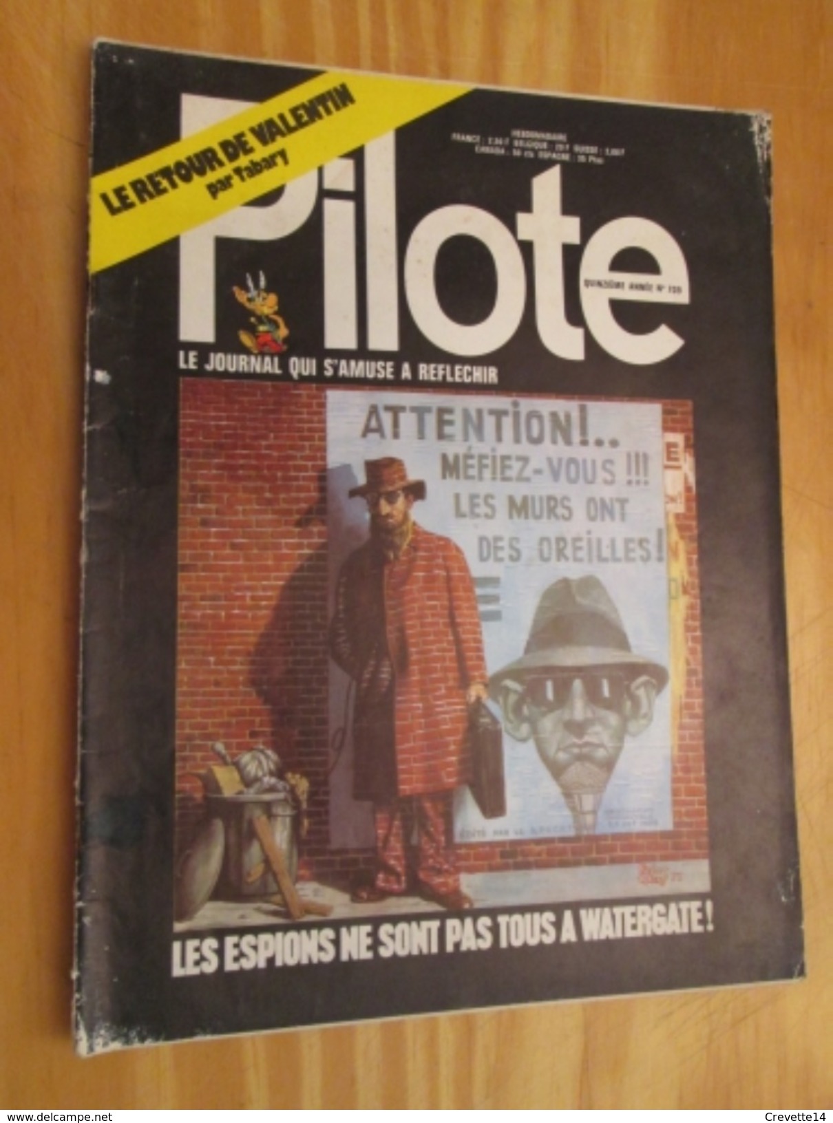 BD913 Revue PILOTE N°709  Années 60/70 Couverture LES ESPIONS + CHICA - Pilote