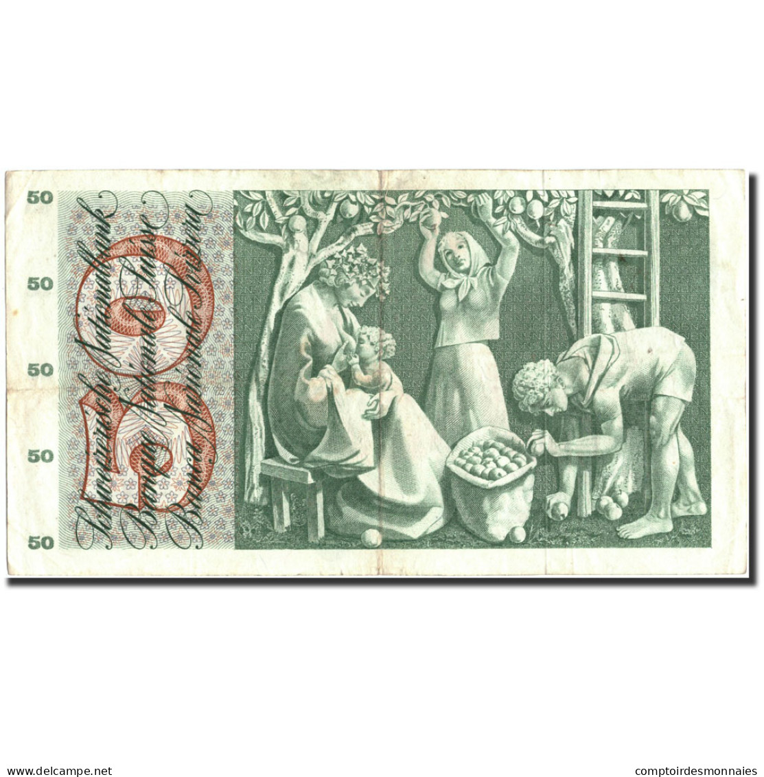 Billet, Suisse, 50 Franken, 1957, 1957-10-04, KM:47b, TB - Switzerland