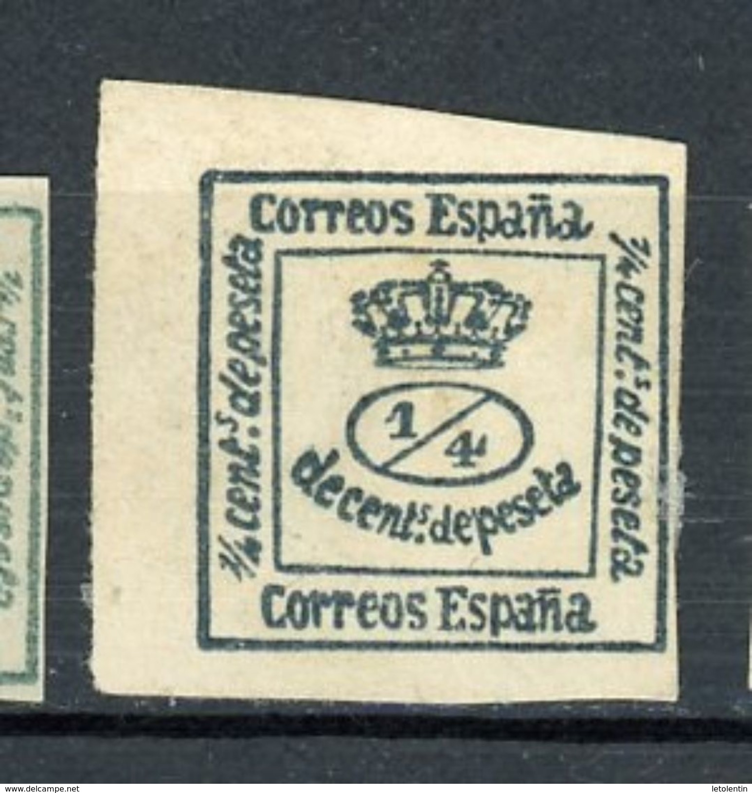 ESPAGNE - COURONNE N° Yvert 140b (*) - Unused Stamps