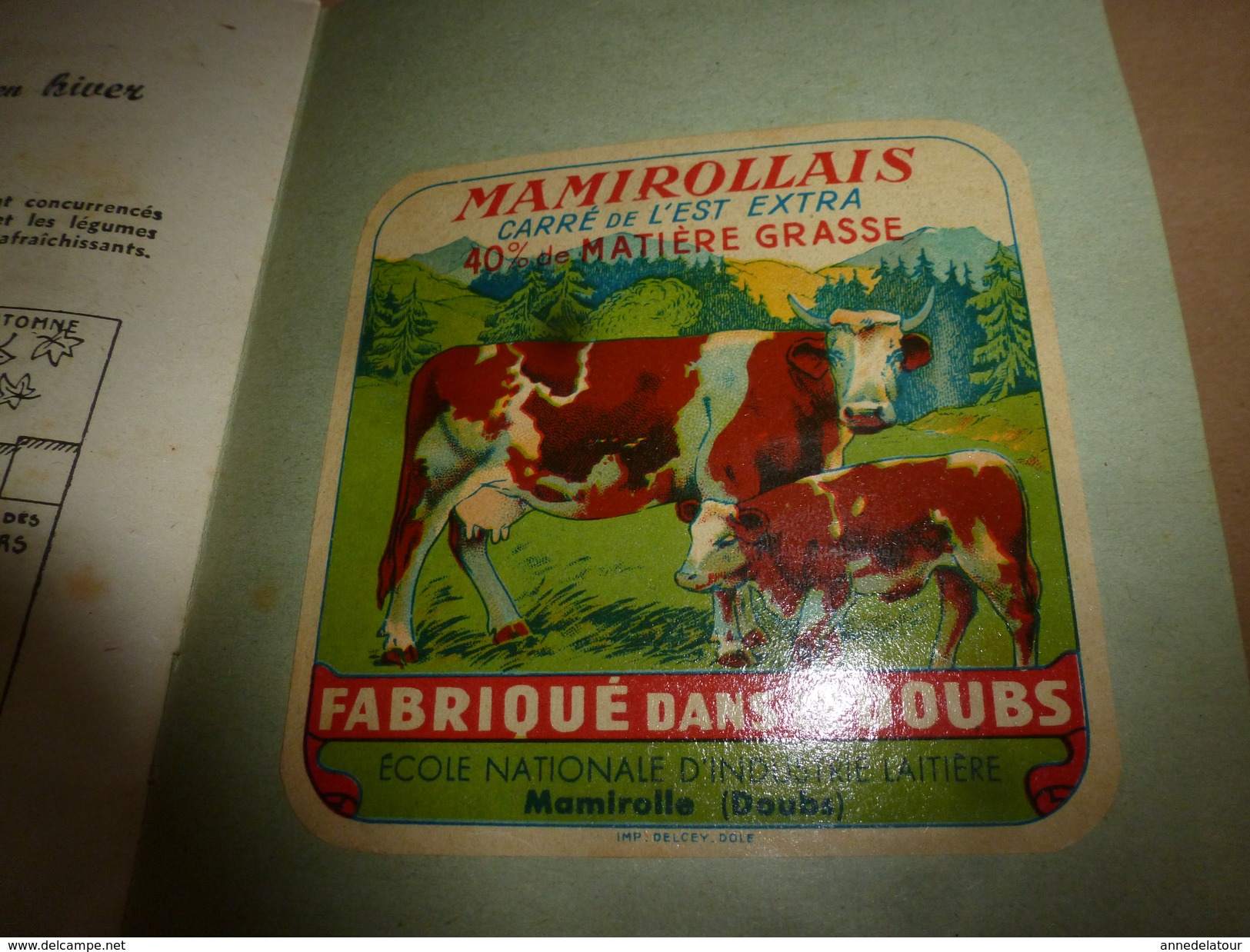 1957 Produire Du Bon Lait (Brochure Humorist. Féd. Des Producteurs De Lait) Avec 2 Dessus PONT-LEVEQUE Et  MAMIROLLAIS - Formaggio