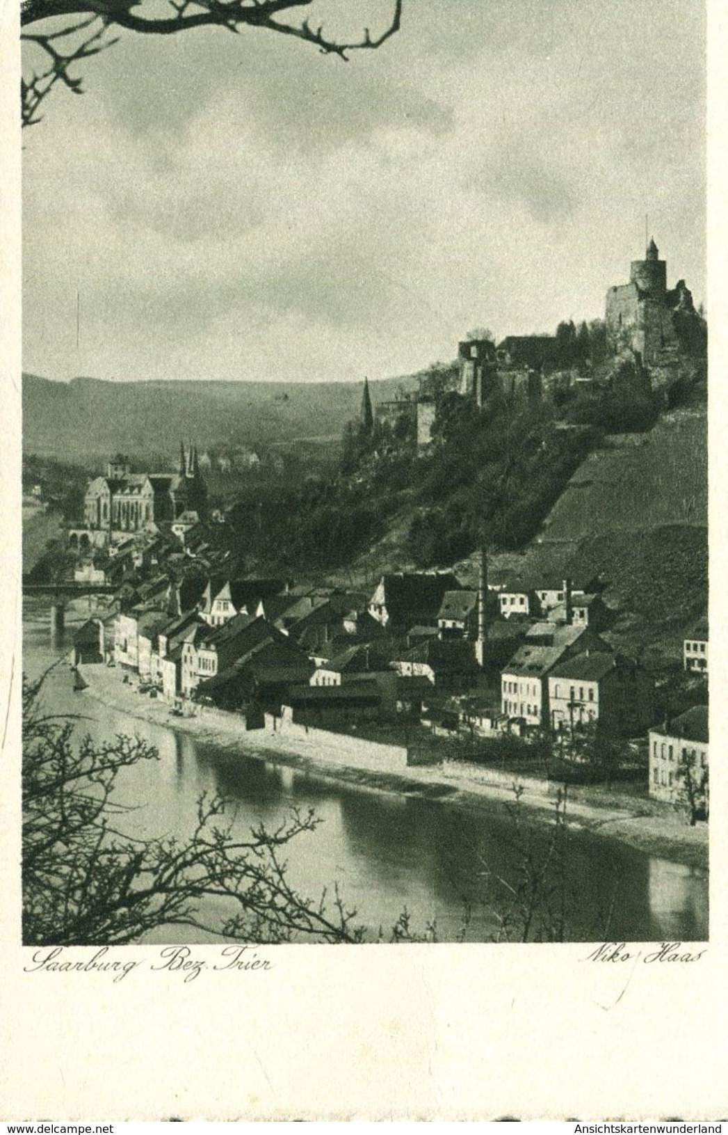 Saarburg - Ansicht Mit Burg (001361) - Saarburg