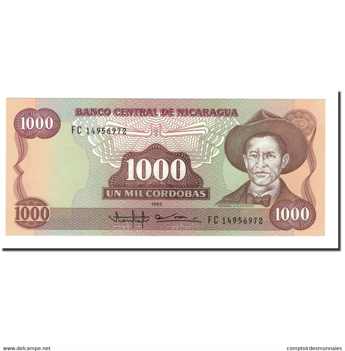 Billet, Nicaragua, 1000 Cordobas, 1985, KM:145b, NEUF - Nicaragua