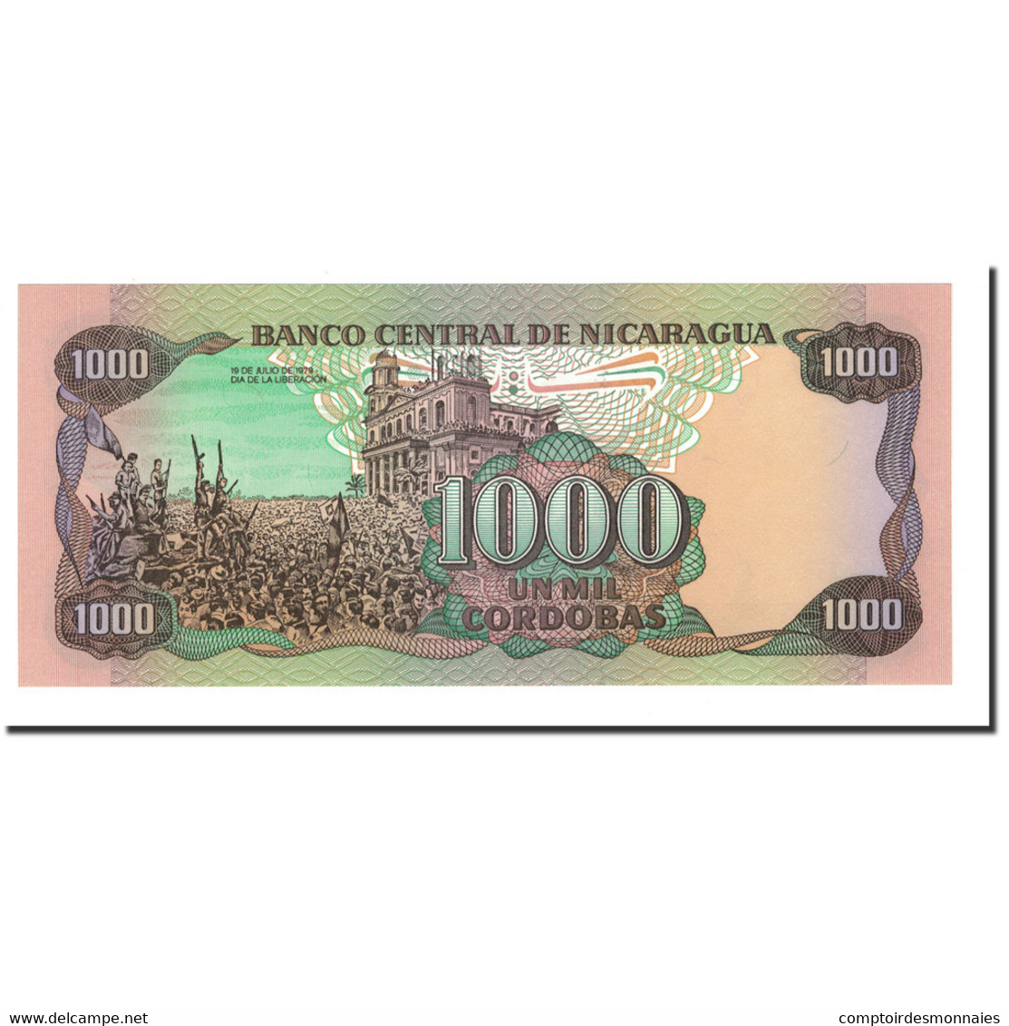 Billet, Nicaragua, 1000 Cordobas, 1985, KM:145b, NEUF - Nicaragua