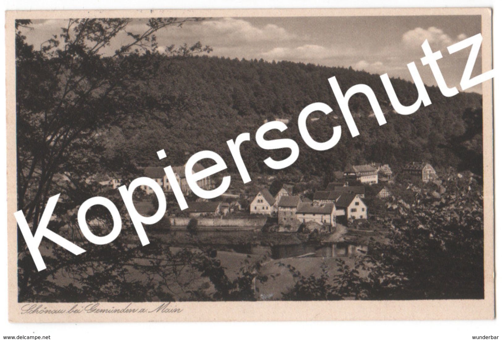 Schönau Bei Gemünden  1936 (z5423) - Gemünden
