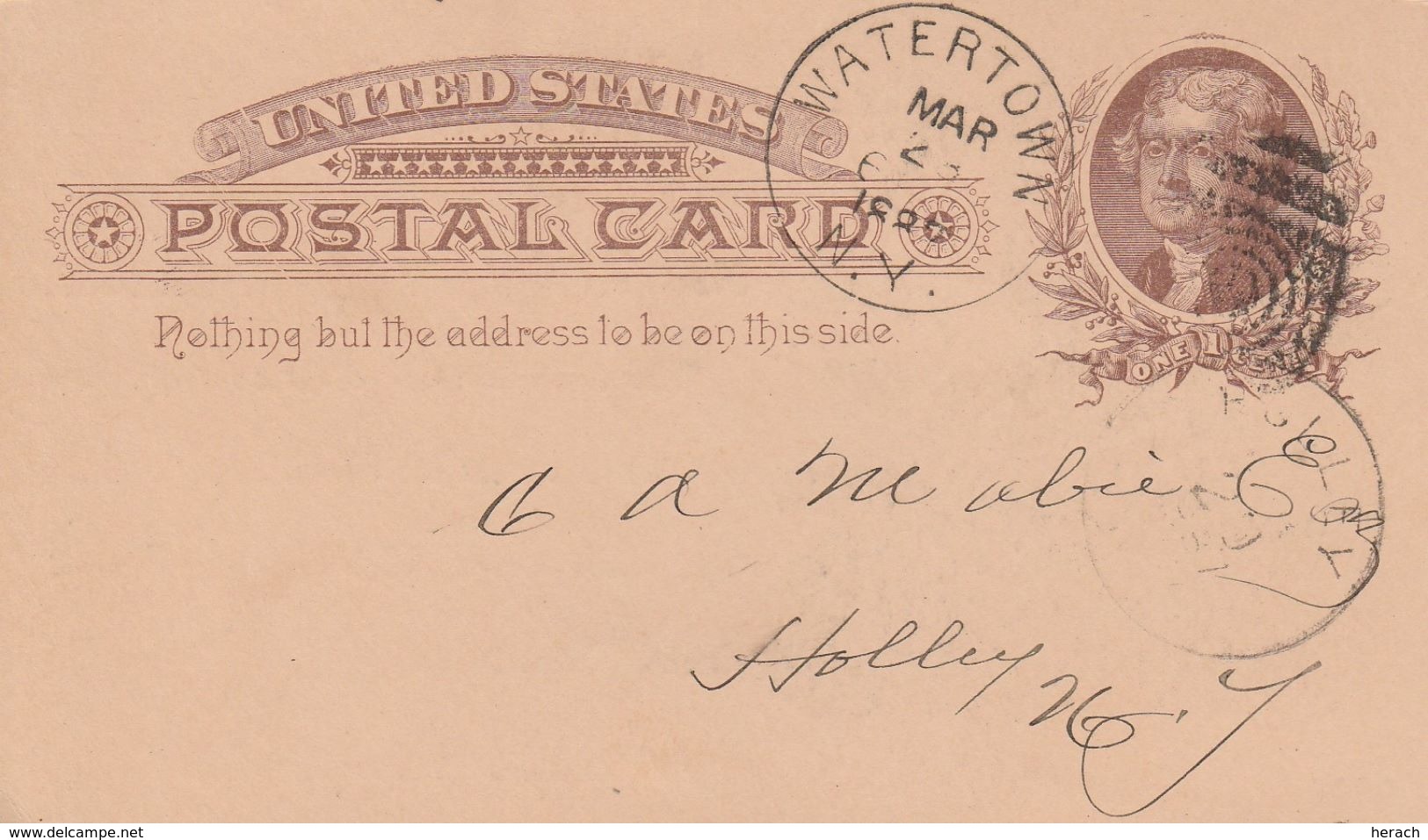 Etats Unis Joli Entier Postal Illustré Thème Train 1886 - ...-1900