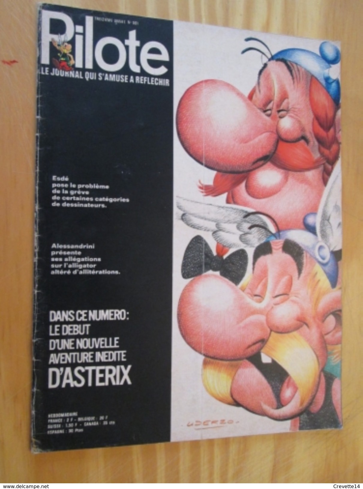 BD913 Revue PILOTE N°591 Années 60/70 Couverture ASTERIX + LES GRANDES GUEULES DE PILOTE FERNAND RAYNAUD - Pilote