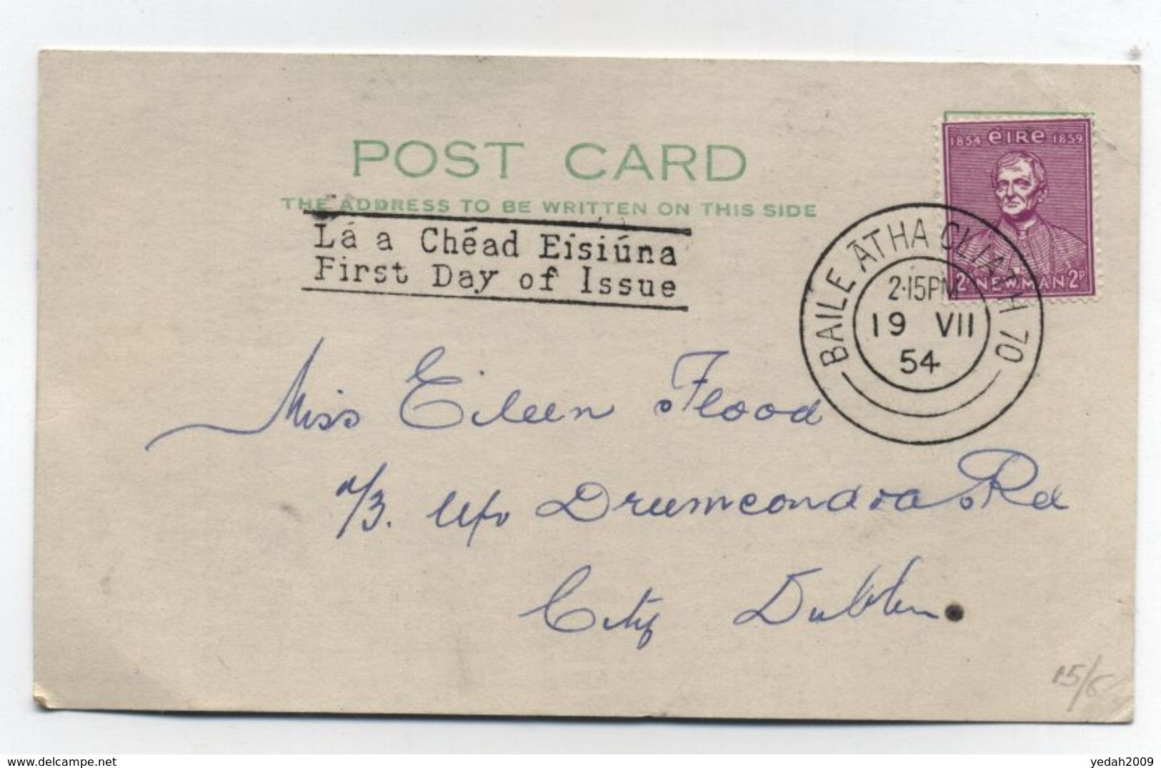 Ireland Eire FDC 1954 - FDC