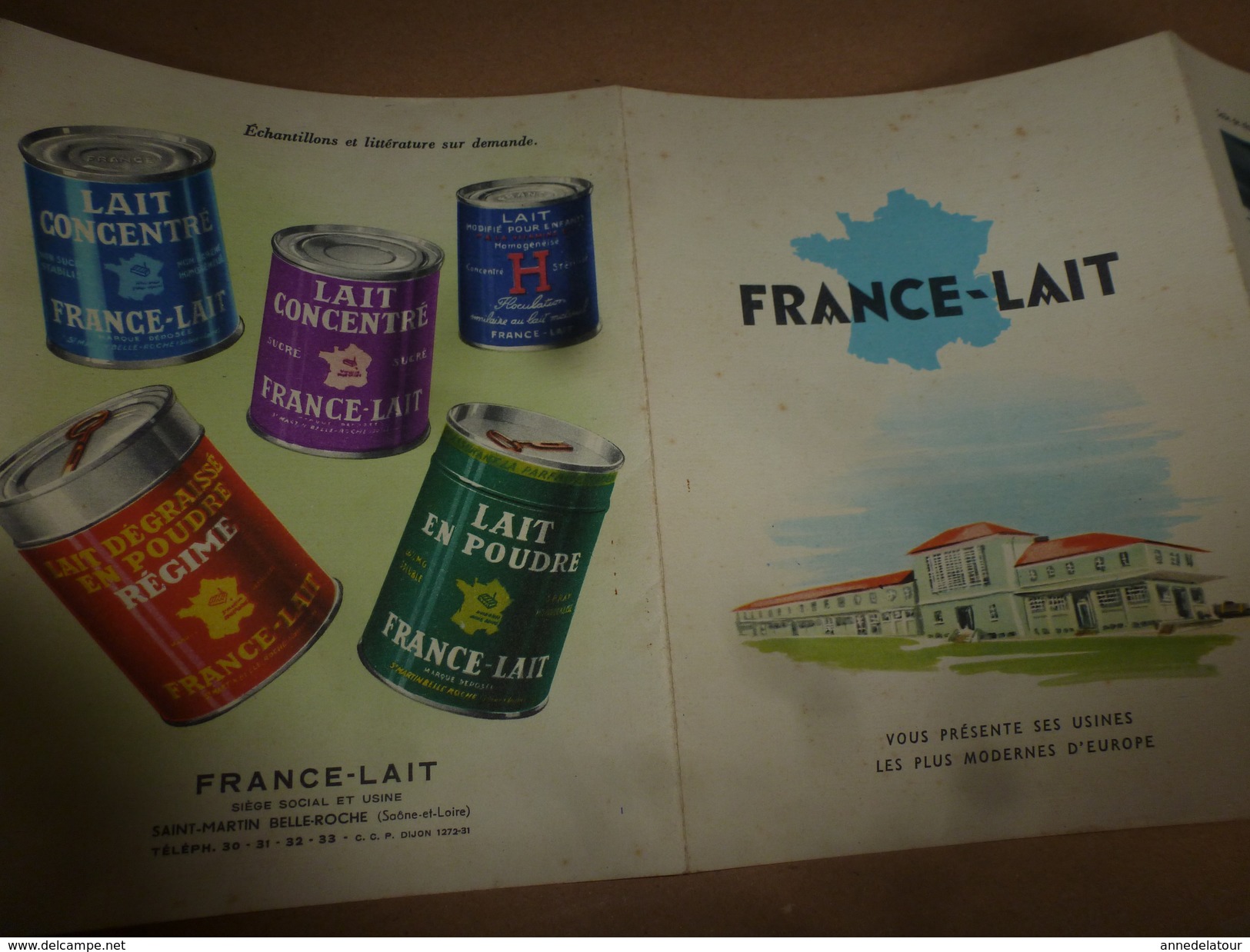 1957 FRANCE-LAIT Vous Présente Ses Usines Les Plus Modernes D'Europe - Autres & Non Classés