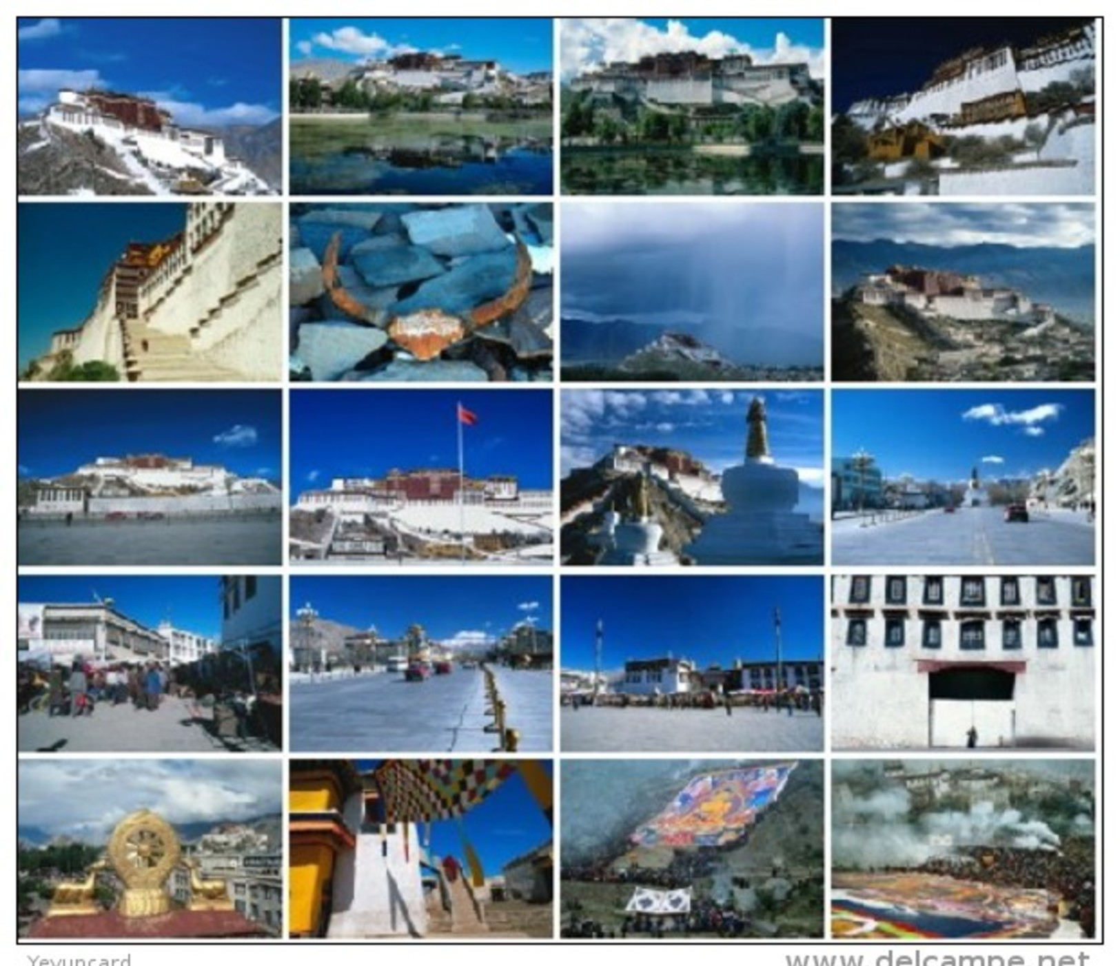 20 Postcards Of Tibet Scenery ,  Postkarte Carte Postale - Photographie