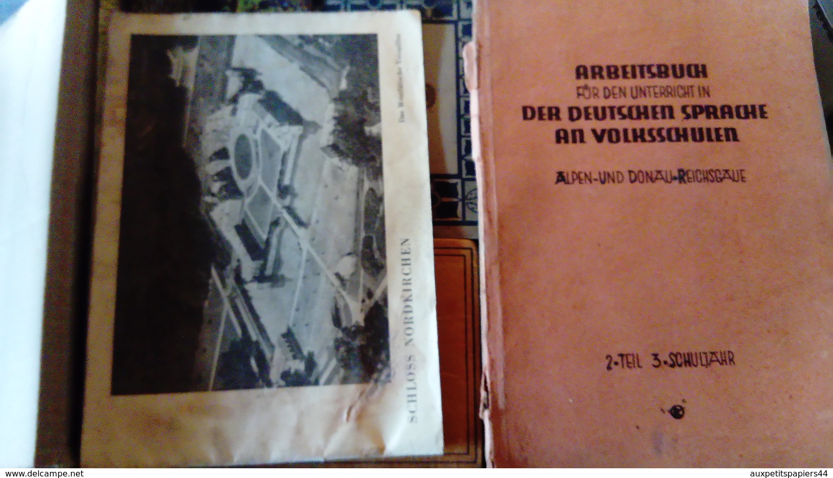 5 Kg Big Batch von Kurieren, Altbüchern und deutschen Dokumenten - Lot de Vieux Papiers Allemands - Timbres