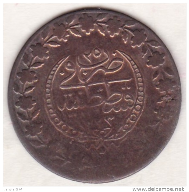 Empire Ottoman. 2 1/2 Piastres (100 Para) HA 1223  Year 25. Mahmud II .km# 590 - Turquie