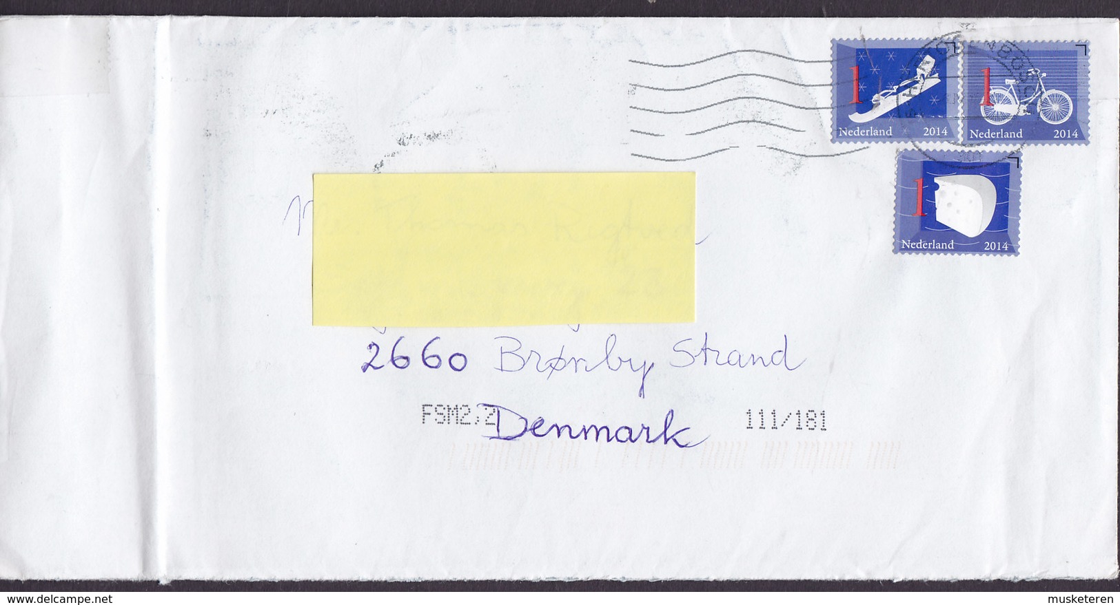 Netherlands 's-HERTOGENBOSCH 2014 Cover Brief BRØNDBY STRAND Denmark Bicycle Velo Cheese Stamps - Storia Postale