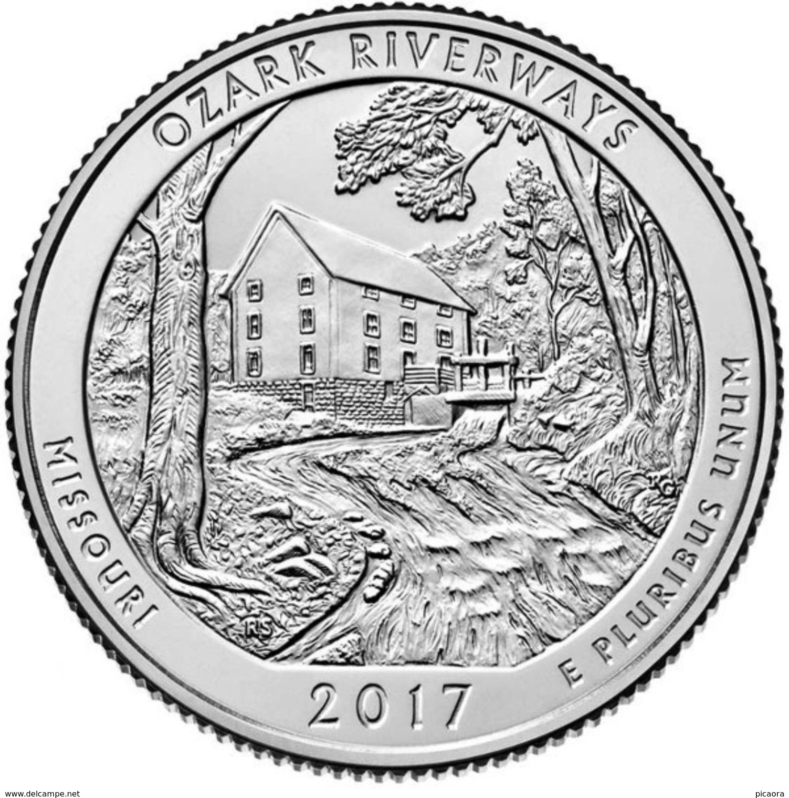 USA EEUU 25 CENTS. QUARTER DOLLAR  2017 OZARK RIVERWAYS  D O P  A ELEGIR  UNC - PAS CIRCULÉE  - SC - 2010-...: National Parks