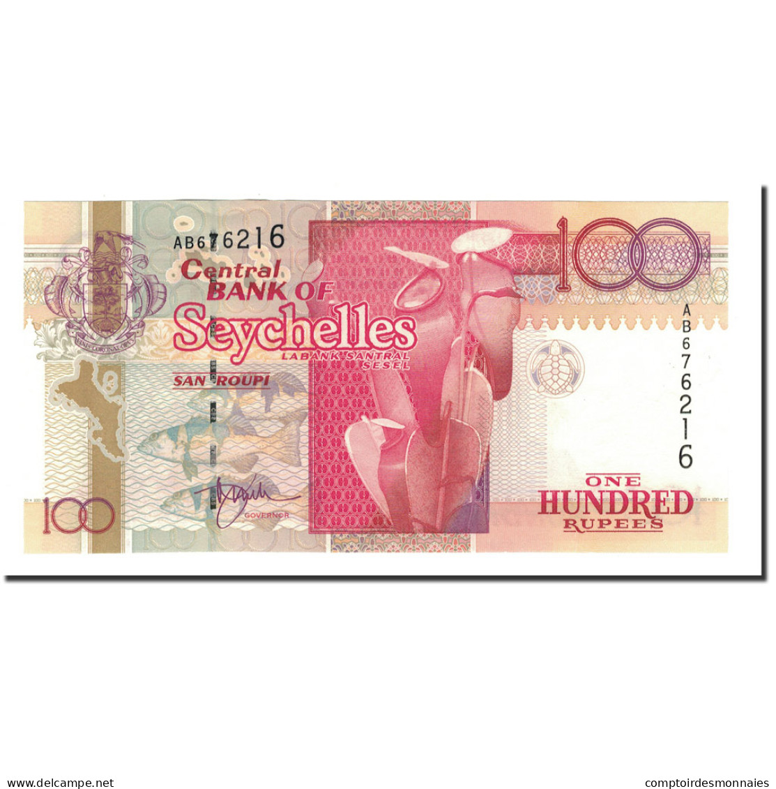 Billet, Seychelles, 100 Rupees, Undated (1998), KM:39, NEUF - Seychelles