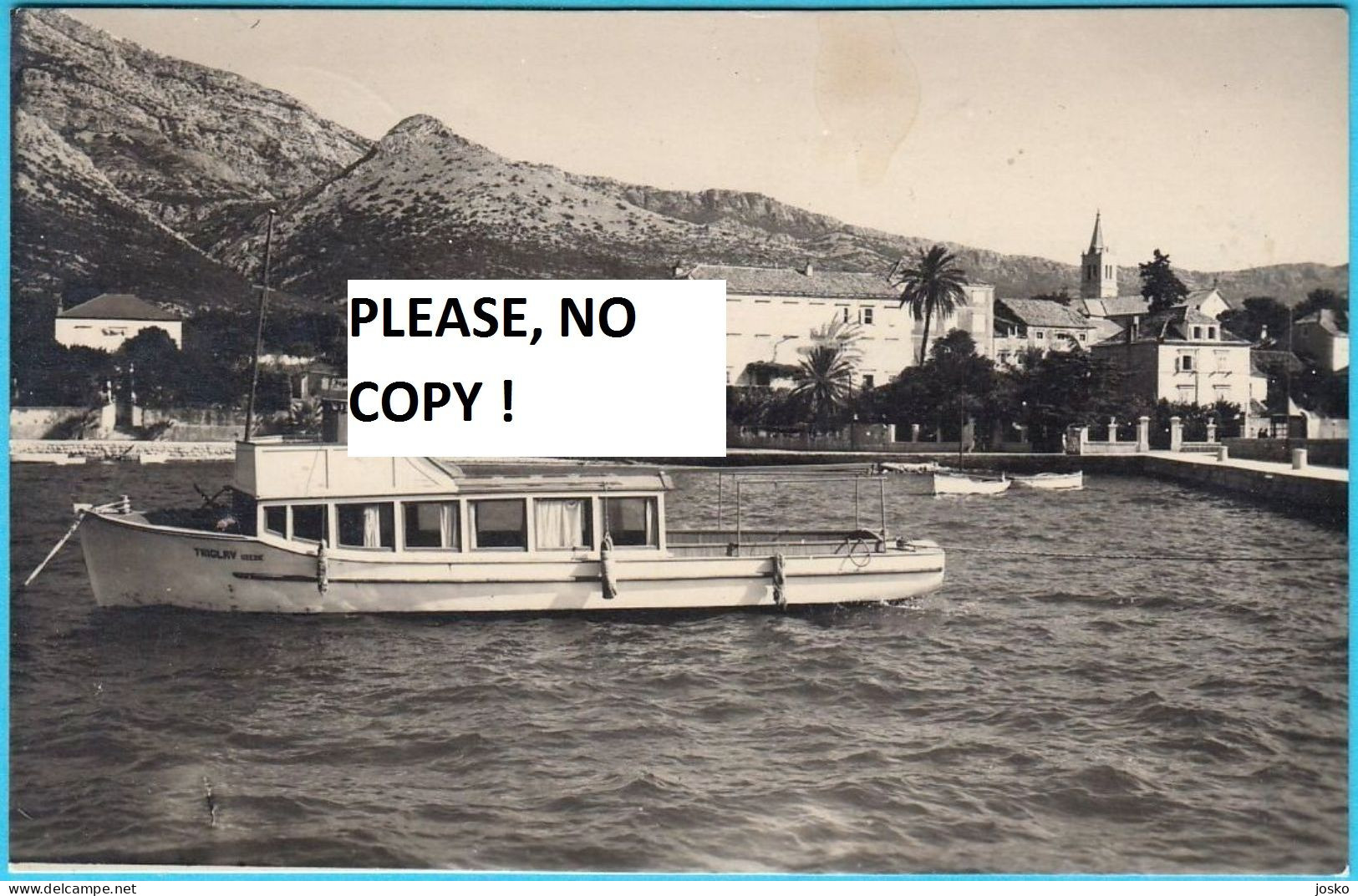 OREBIC - Peljesac * Croatia * Travelled 1955. * Boat - Croazia