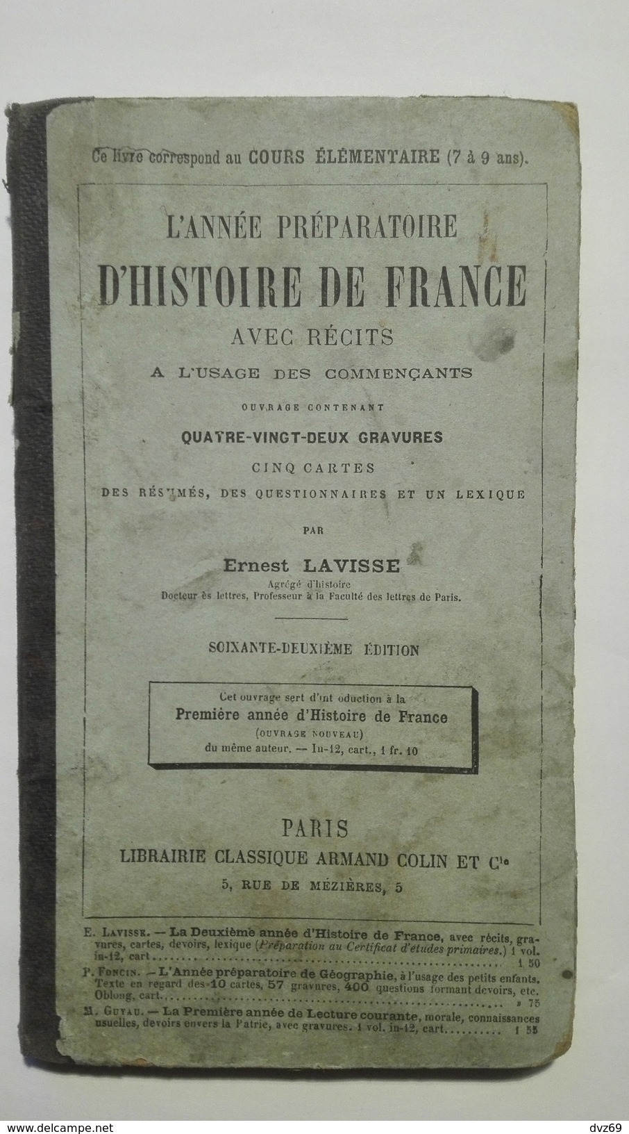 L'année Préparatoire D'histoire De France (cours élémentaire), Ernest LAVISSE, Avec Récits à L'usage Des Commerçants. - 6-12 Ans